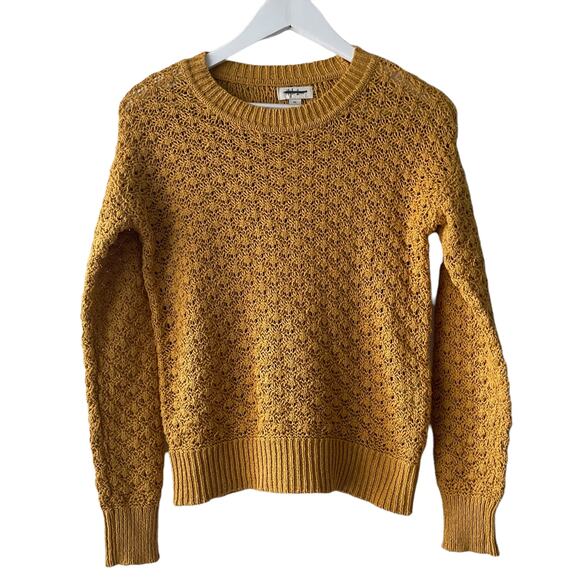 NWT Style & Co Mustard Yellow Knit Pullover Sweater - Size SP - Picture 1 of 11